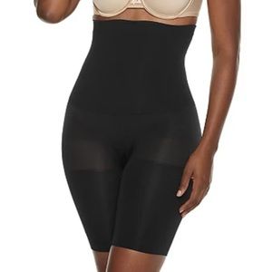 SPANX High Waist Mid Thigh Body Shaper Black NWT Sz XL